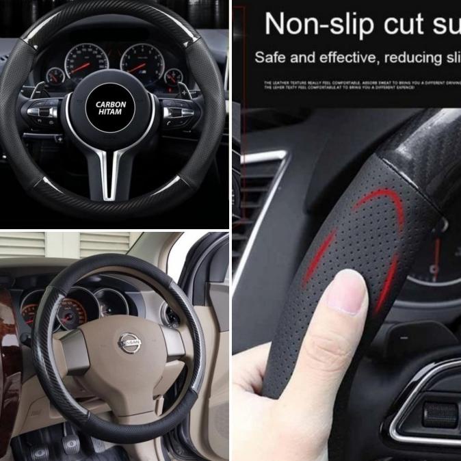 COVER STIR CARBON / Sarung Stir Mobil FORD ESCAPE