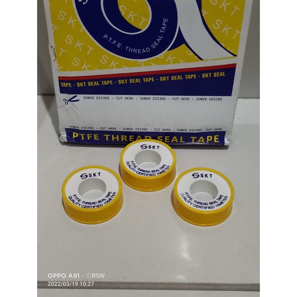 sealtape murah / sealtape kran/ sealtape pipa / lem kran air / lem drat pipa