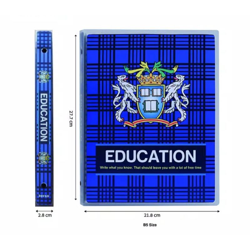 JOYKO BINDER NOTE B5-TSIM-M133A - MOTIF EDUCATION COLLEGE/ ISI REFFILL BINDER FILE/ PEMBATAS SEKAT 8