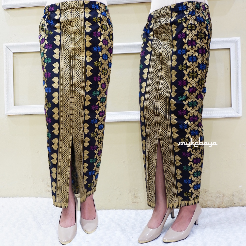 ROK SPAN KATUN BATIK MOTIF BELAH DEPAN / ROK SPAN PANJANG / ROK SPAN CANTIK