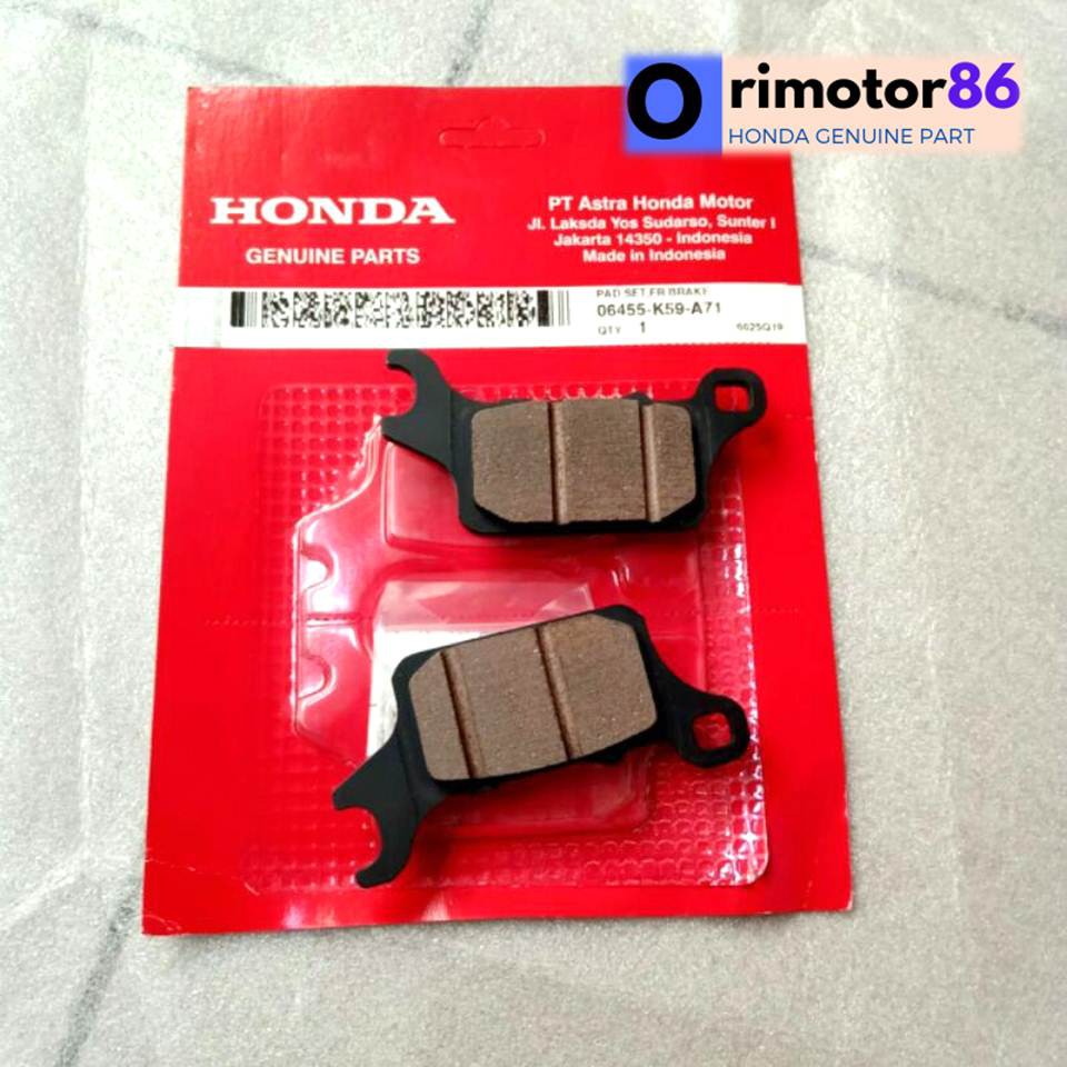 Kampas Rem Depan Honda New Vario 125 150 Esp 06455K59A71 Kampas Rem Depan Vario 125 Original AHM