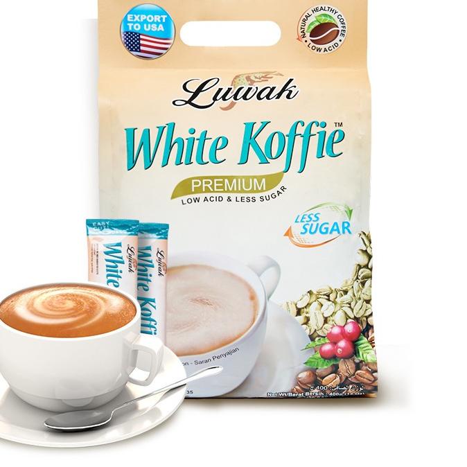 

SHOPEE 12.12 LUWAK WHITE KOFFIE ORIGINAL LESS SUGAR BAG 20g isi 20 pcs [KODE 648]