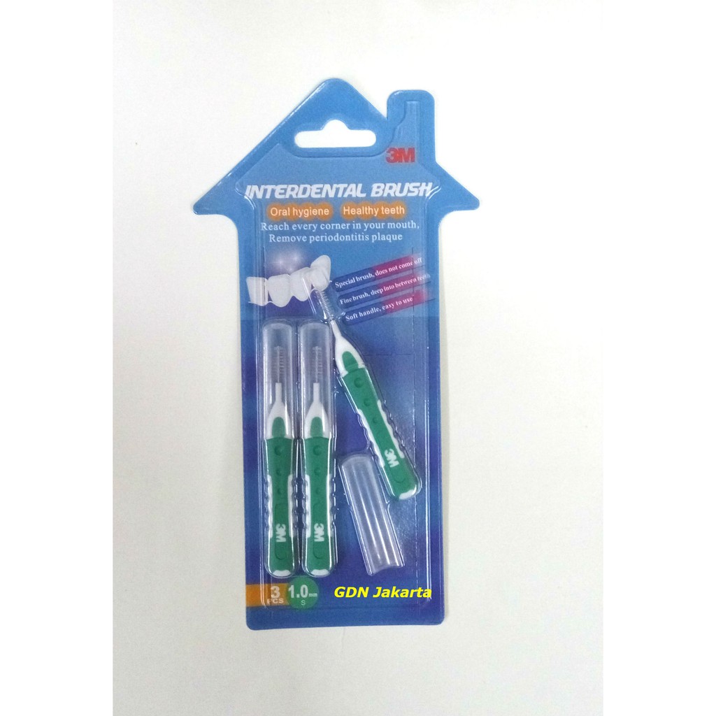 

Terbaru 3M Interdental Brush Warna Green Ukuran 1.0 mm Original