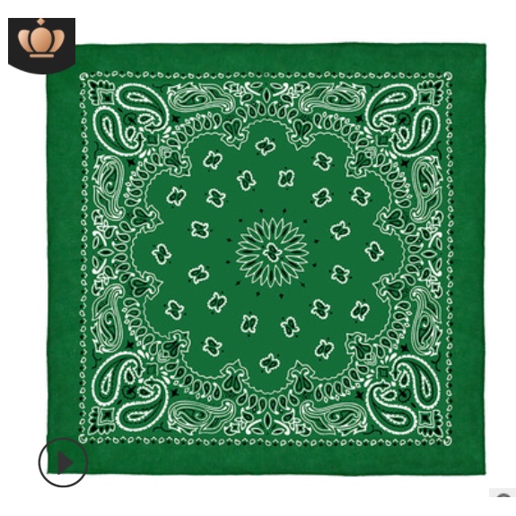 Hip-Hop Square Slayer Scarf Jilbab Katun 30G Mete Bunga Jilbab/Cetak Wanita Ikat Kepala Wanita Square Kapas Syal