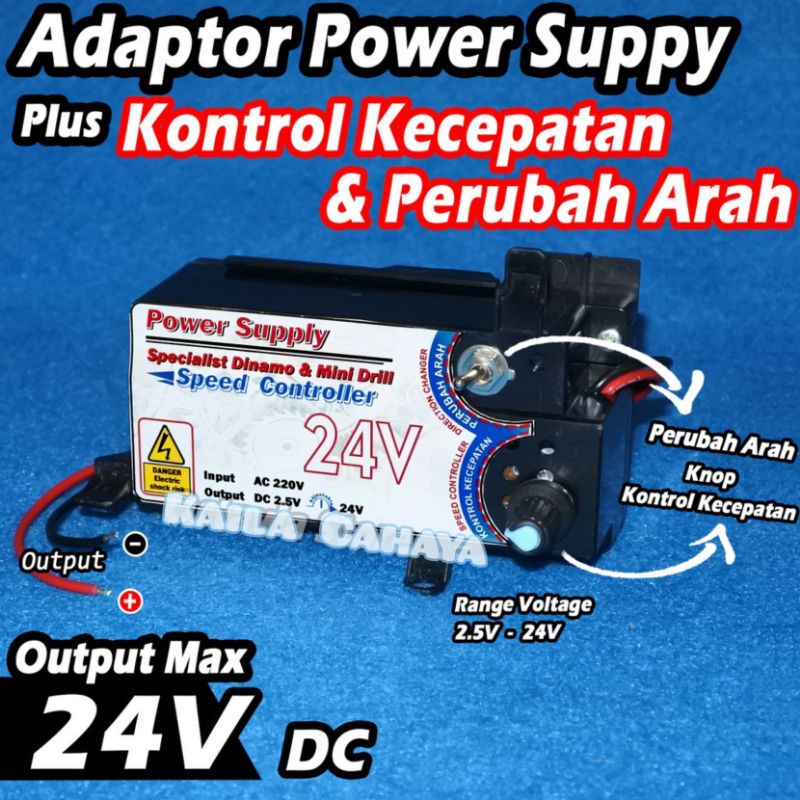 Power Supply Adaptor Dinamo Dan Bor Mini Drill