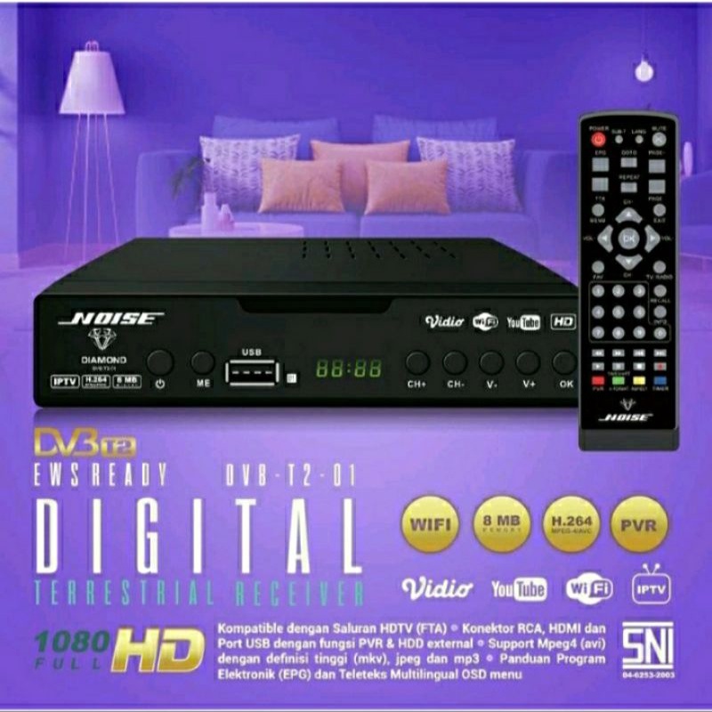 Stb set top box noise dvb t2 tv digital