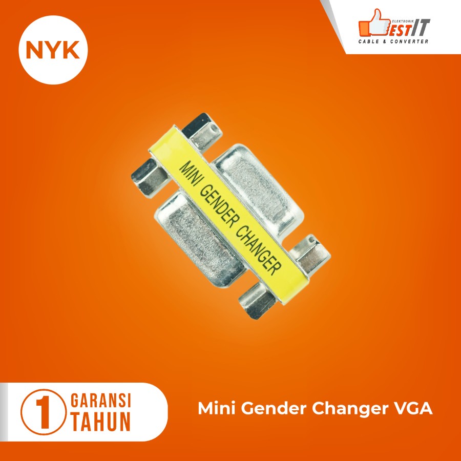 Gender Konektor VGA to VGA/ Connector VGA Female to Female NYK