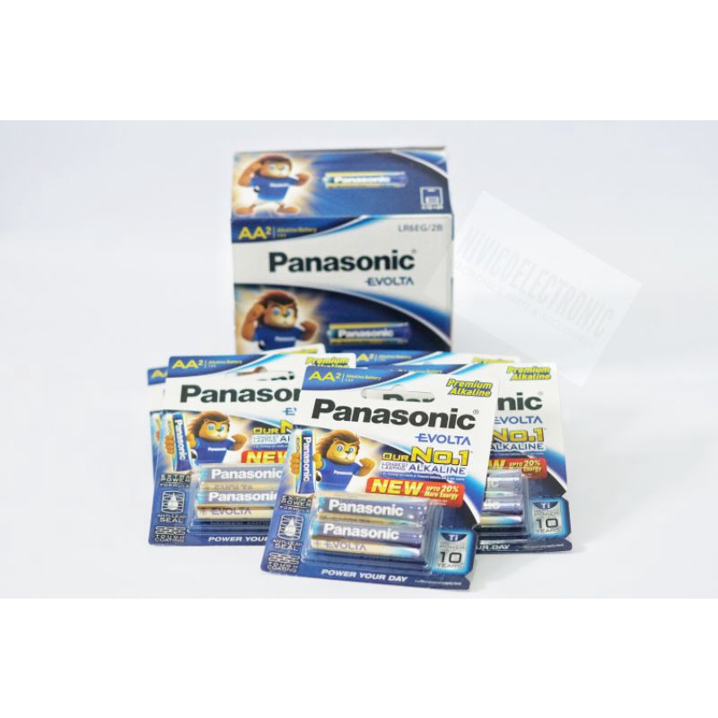 Baterai PANASONIC EVOLTA PREMIUM ALKALINE AA A2 1.5V