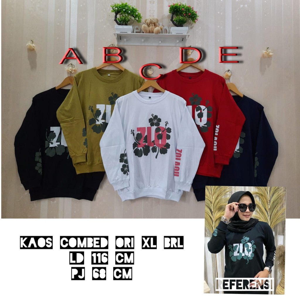 Kaos combed jumbo ori BRL Zolaqu & GYL