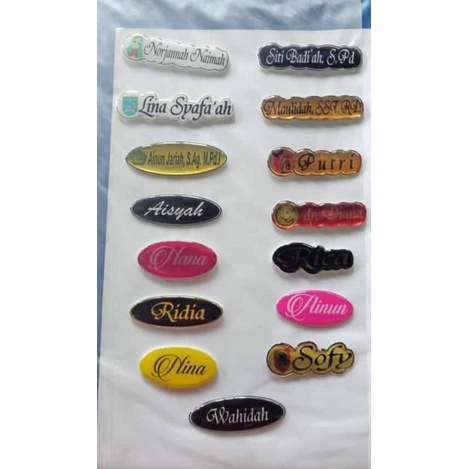 

papan nama pengait /magnet