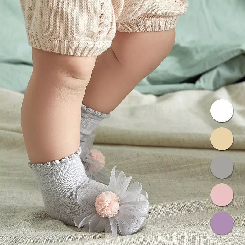 (Pimenova) kaos kaki anak bunga, kaos kaki anak pita , kaos kaki bayi , kaos kaki anti slip