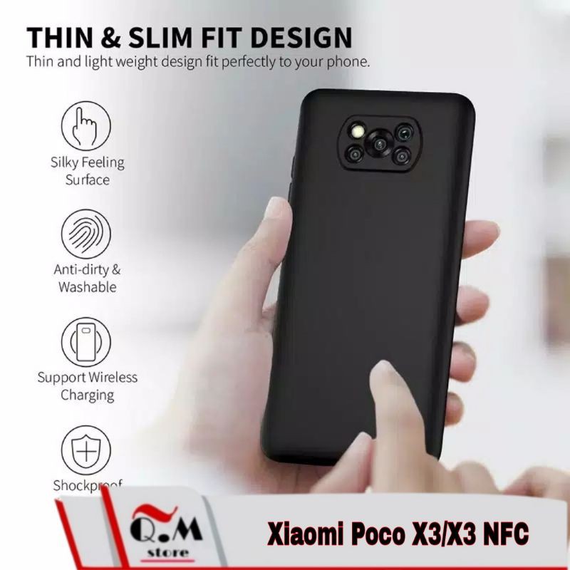 Xiaomi Poco X3 Pro / Poco X3 / X3 NFC Soft Case Slim Premium Silikon Black Matte Protection 2-IN-1