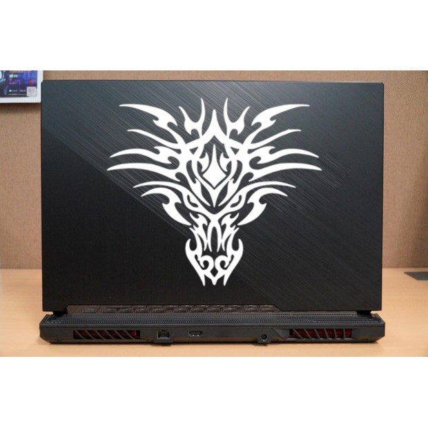 

stiker laptop kepala naga 2 custom cutting stiker murah