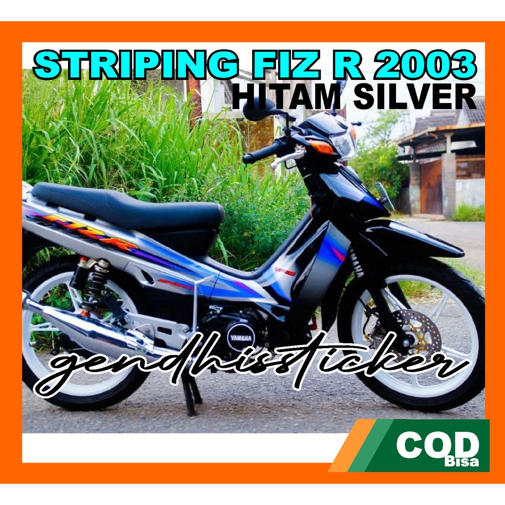 Striping Fiz R Hitam Silver Tahun 2003