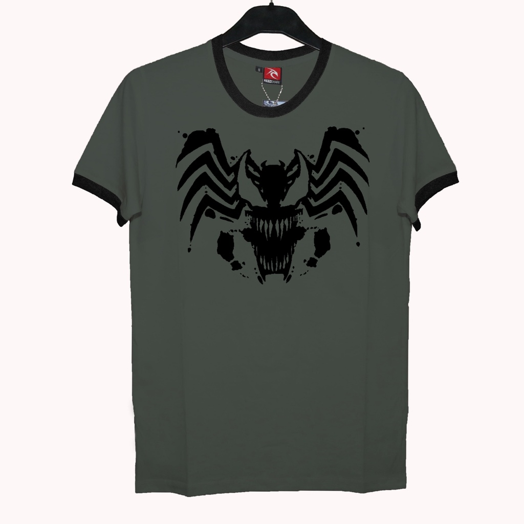 Baju Kaos RIB  Dewasa SUPERHERO VENOM BERCAK - Baju Pria Wanita Premium REEDSHARK - Kaos Distro Hobi