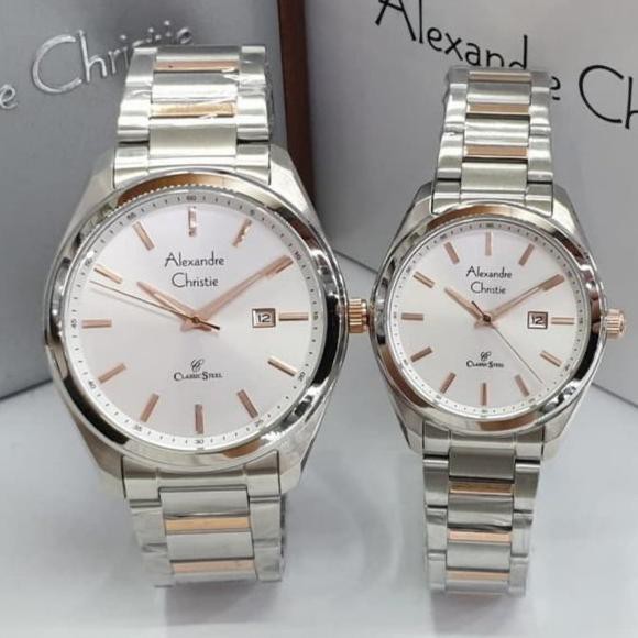 Jam Tangan Couple Alexandre Christie 8591 Ac8591 Ac 8591 L Original Mikayla.Outlet