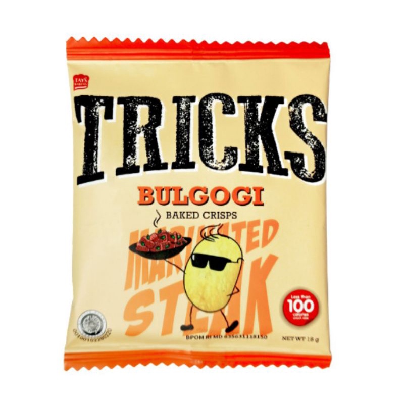 TRICKS Biskuit Kentang BULGOGI 10 x 12g (Pack) Potato Baked Crisps Chips Trick Trik