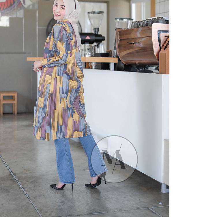 ☄ osela chati long tunik motif viscose ♩