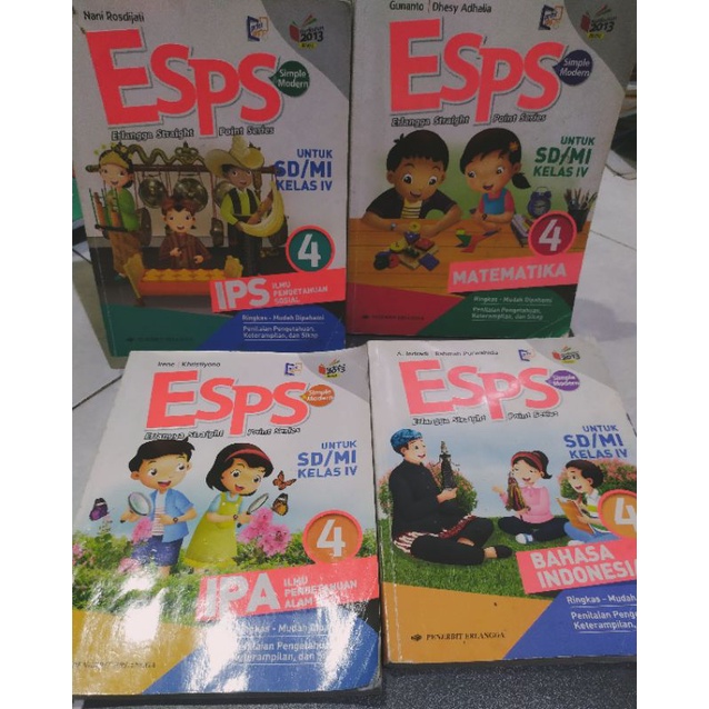 Buku Pelajaran IPA, IPS, Matematika, Bahasa Indonesia Kelas 4 SD