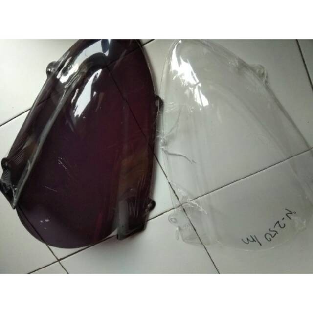 Windshield ninja 250 karbu/visor ninja 250 carbu