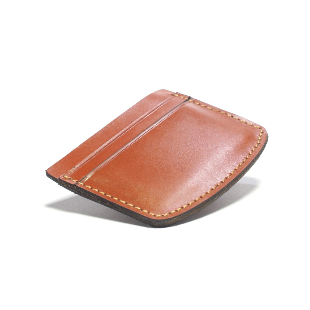 dompet kartu kulit asli card wallet - slim wallet warna tan PHWL853