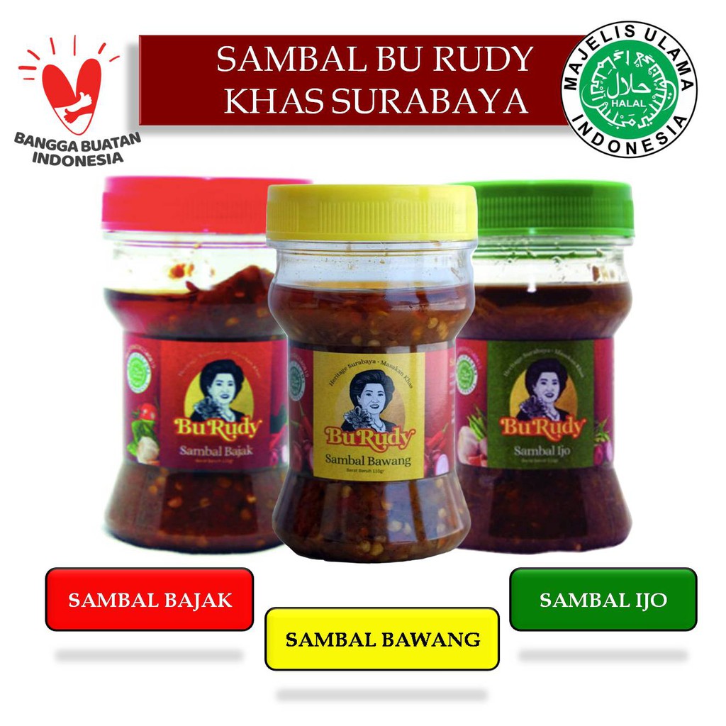 

Sambal Bu Rudy Paket 3 Varian