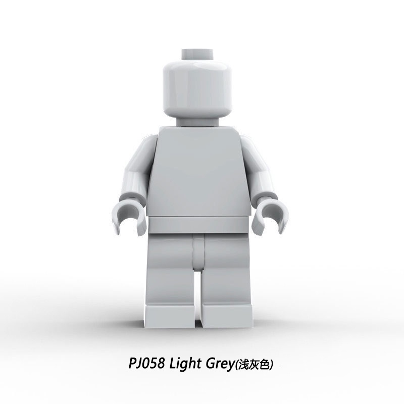 Mainan Action Figure Minifigure Warna Polos Untuk Koleksi