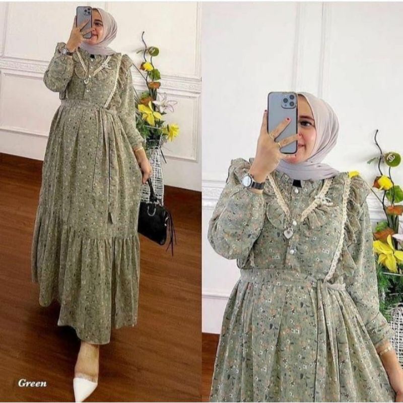 dress maxy//gamis terbaru//gamis shakila
