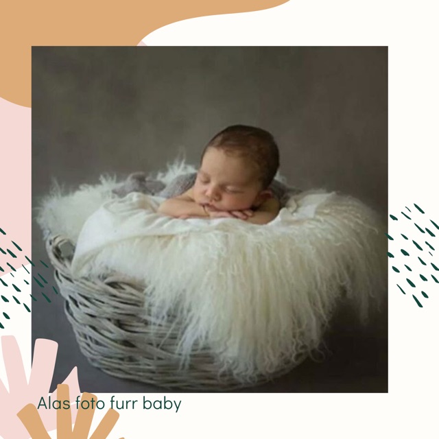 Alas foto fur| properti foto baby| Newborn prop, alas bulu bayi