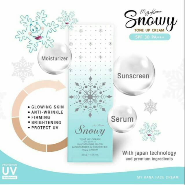 SNOWY TONE UP CREAM MY KANA 10000% ORIGINAL