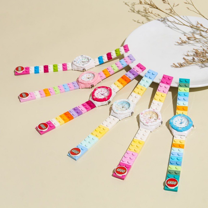 LEGO - Brick Watch / Jam Tangan dg Strap dari Brick LEGO ( Kode: aPCH) - dikombinasikan dg Jam Tanga