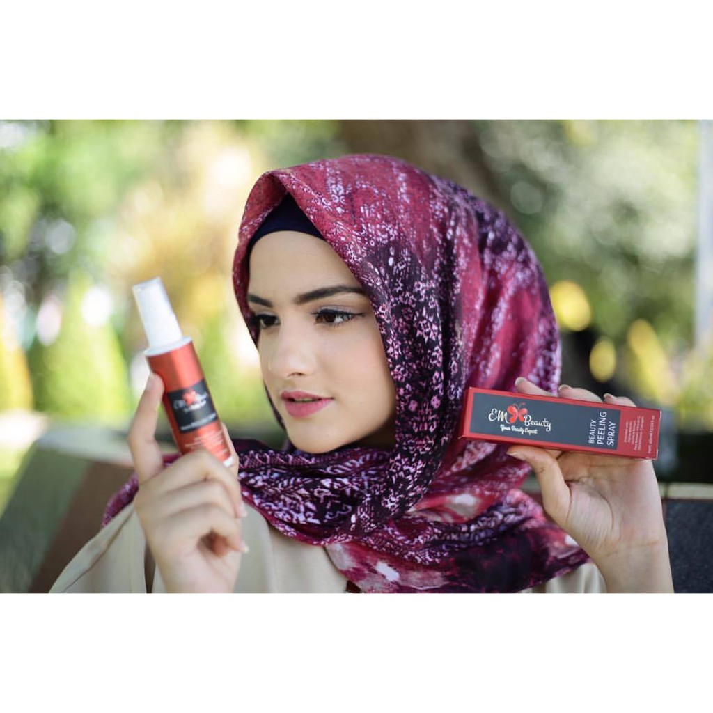 EMBeauty Peeling Spray, Pemutih Badan Aman, Pemutih Wajah Aman, Penghilang Daki Aman