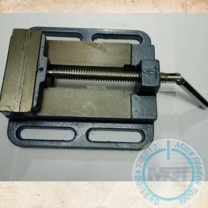 RAGUM Alat penjepit dudukan tapak mesin Bor Ragum Catok Besi size 4"