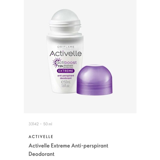 ACTIVELLE DEODORANT ROLL ON FAIRNESS / INVISIBLE / EXTREME / FRESH / ACTIVELLE ACTIBOOST COMFORT ANTI PERSPIRANT DEODORANT CREAM