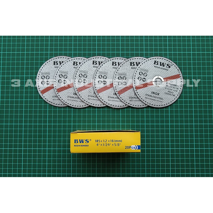 BATU POTONG BWS INOX SS 4 Inch 105 X 1.2 X 16 Mm 41-WA F60Q4BF