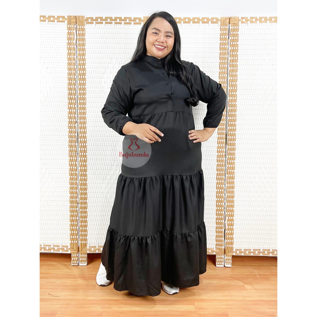 Gamis Jumbo LD 120 / Gamis Big Size Wanita / Bajubunda Plus Size Fashion