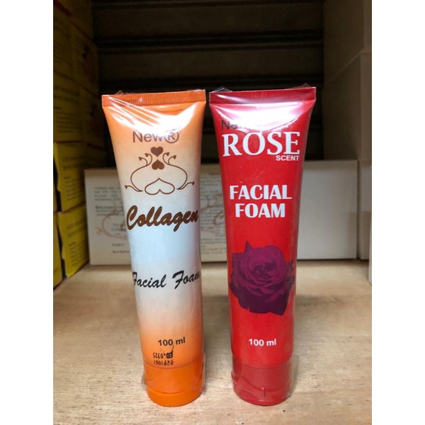 (BPOM) HERLINA Facial foam Rose / Collagen / Temulawak / Dokter Gold / Labella