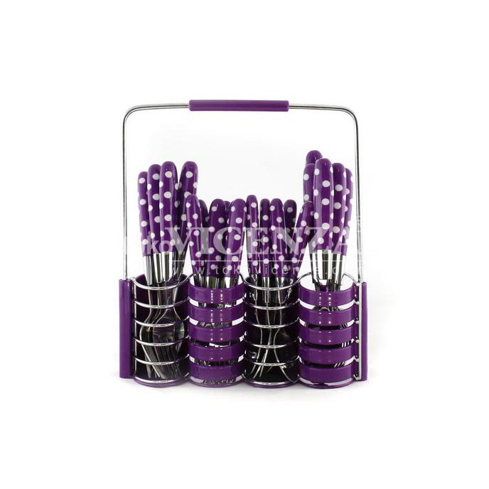 Promo!!! V245 Sendok Set Vicenza - Ungu