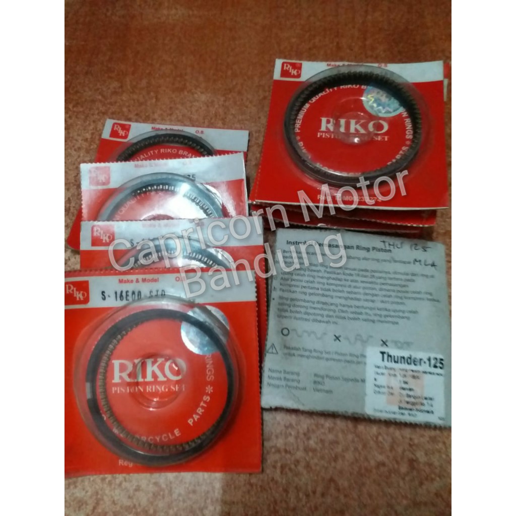 Ring Piston Seher THUNDER RIKO oversize STD 25 50 75 100 125 150 175 200