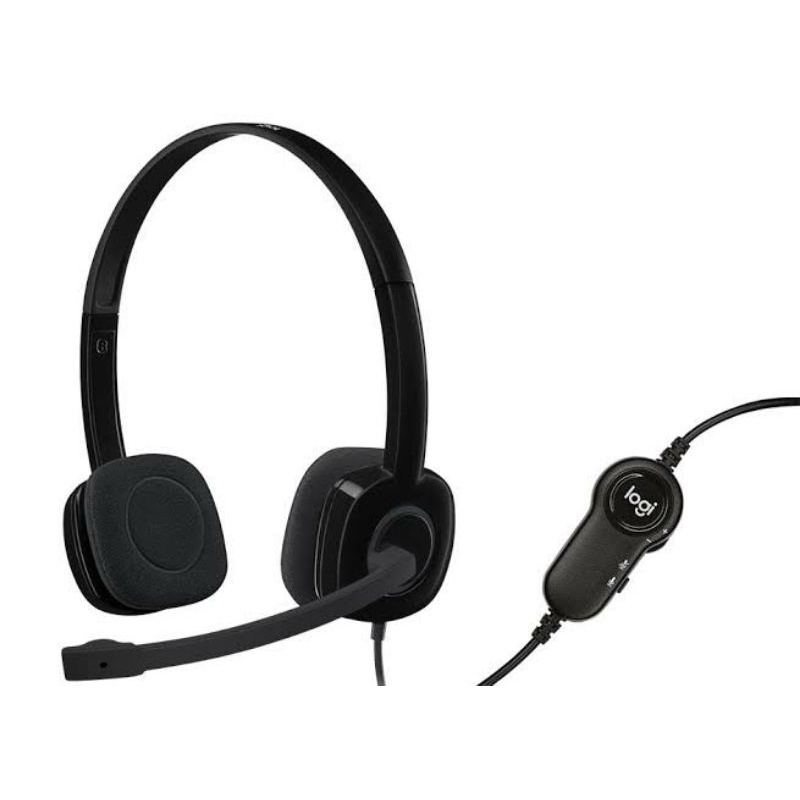 Logitech H151 Stereo Headset dengan Microphone Voice Cancellation