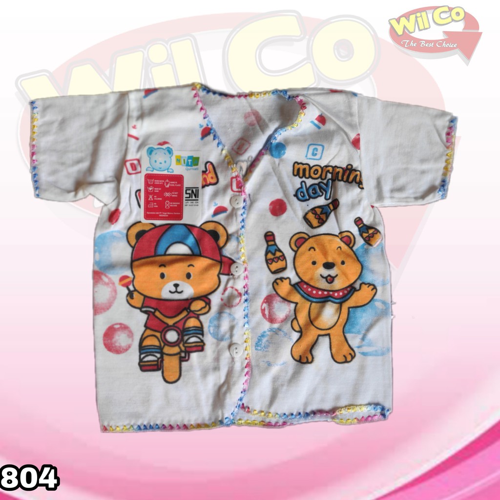 K804 - BAJU ATASAN BAYI PAKAIAN BAYI TIGA MODEL LENGAN PANJANG LENGAN PENDEK DAN TANPA LENGAN