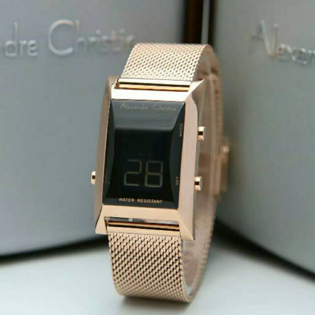 Jam tangan wanita/cewek ALEXANDRE CHRISTIE SERI AC 9225 STRAP PASIR