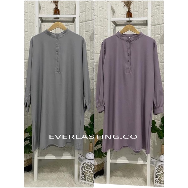 TUNIK BRIELLE /ATASAN WANITA/BAHAN SHAKILA JUMBO LD 100,LD 110,LD 120,LD126Cm