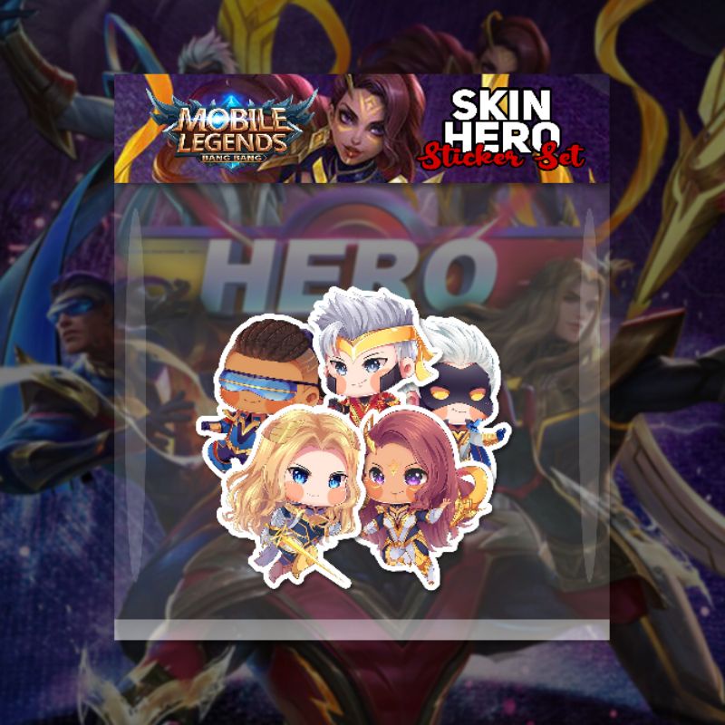 

Stiker Hero MLBB All Skin Dawning Stars Sticker Pack vol. 2 (Dawning Stars)