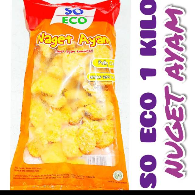 

so eco nugget ayam ukuran 1kilo