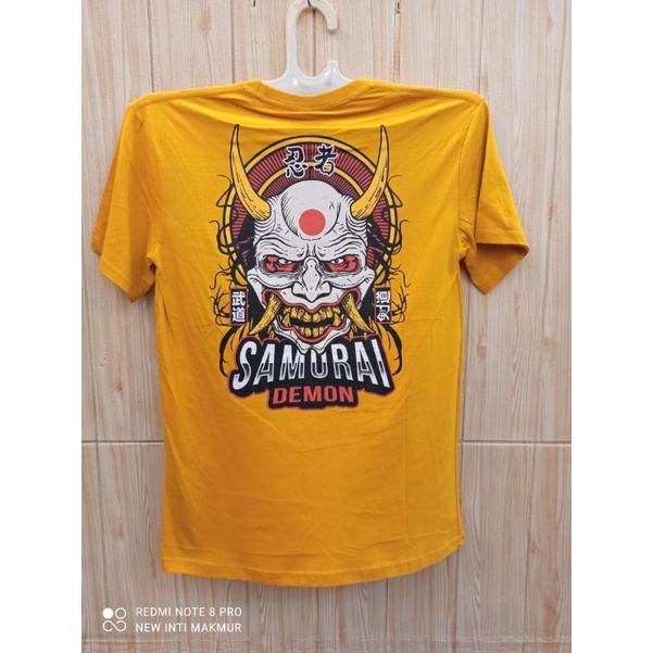 KAOS SAMURAI MOTIF JAPAN / BAJU JEPANG DISTRO MURAH