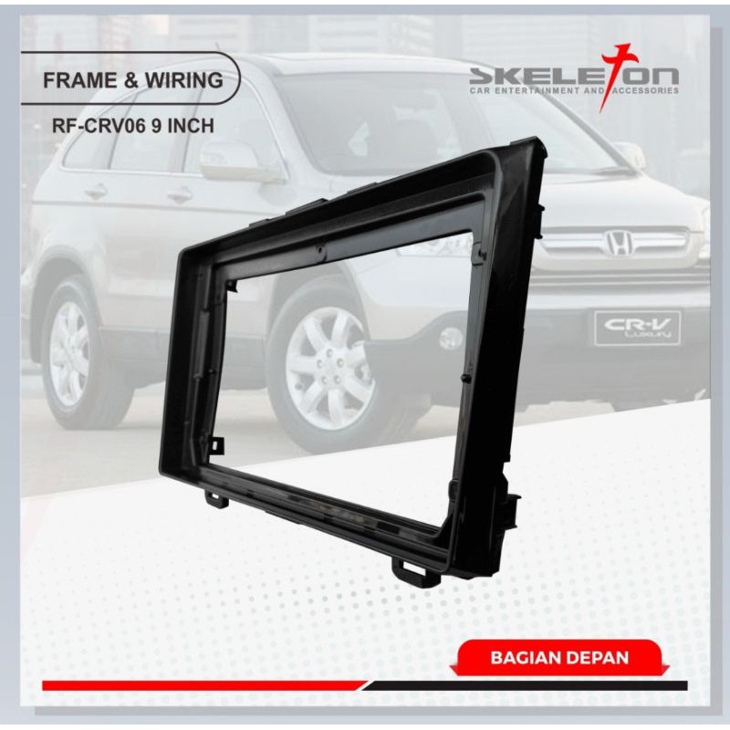 FRAME HEAD UNIT ANDROID 9 INCH HONDA CRV 2006 UP SKT-PFCRV06- 9 INCH