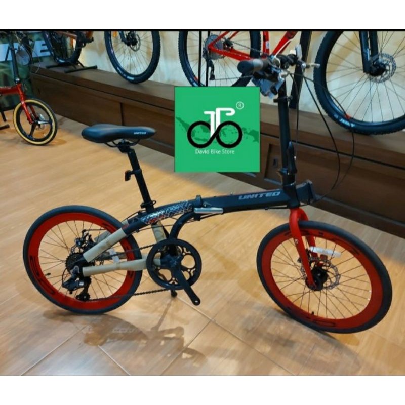 Sepeda Lipat 20" United Nigma 8speed TERBARU