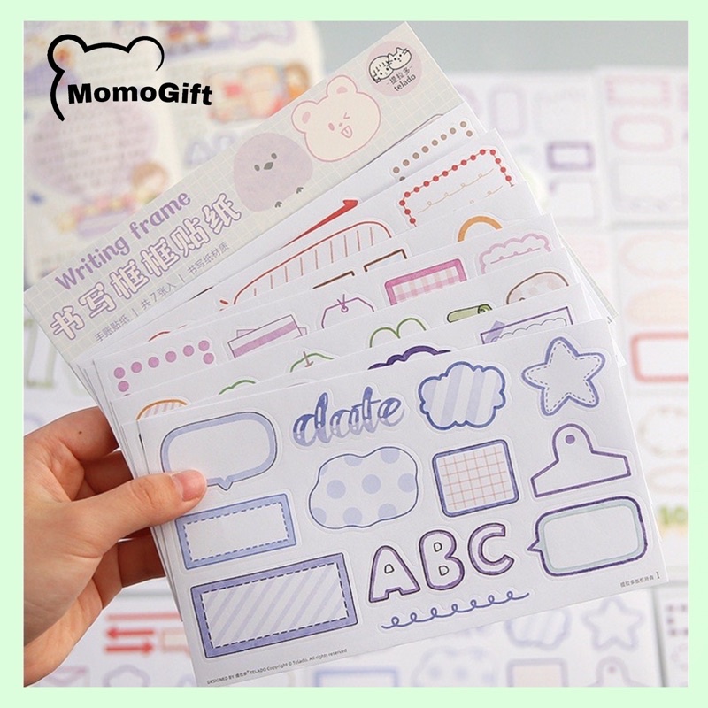 

Stiker Decor Motif Writing Frame Stickers TLD51