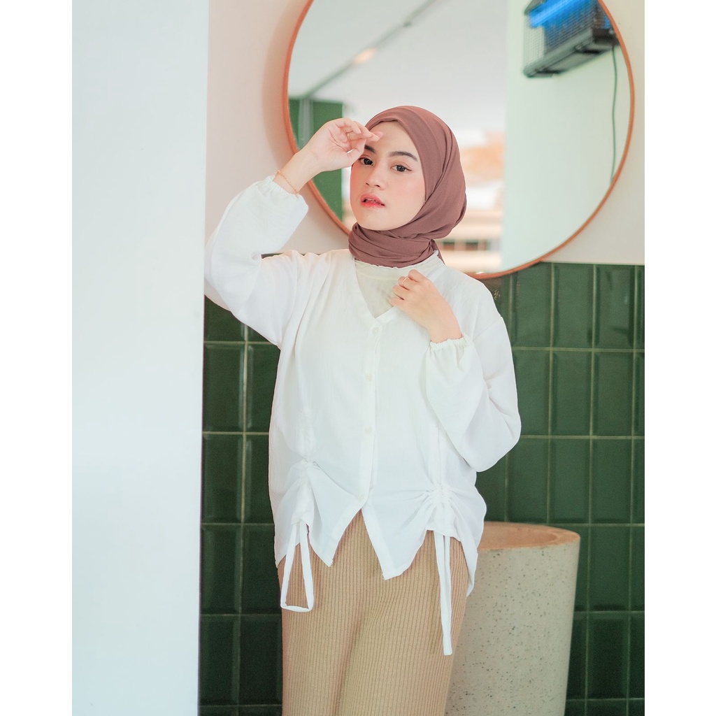 1KG MUAT 5PCS | MISTY BLOUSE AIRFLOW CRINKLE CASUAL WANITA HITS SELEBGRAM FASHION GROSIR WANITA TERMURAH